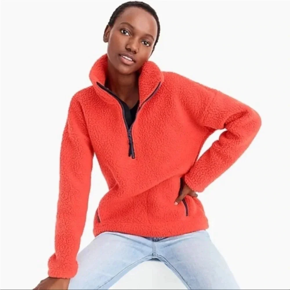 J. Crew Polartec® fleece half-zip pullover jacket XXS